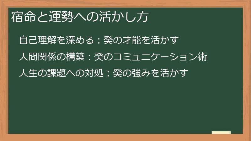宿命と運勢への活かし方
